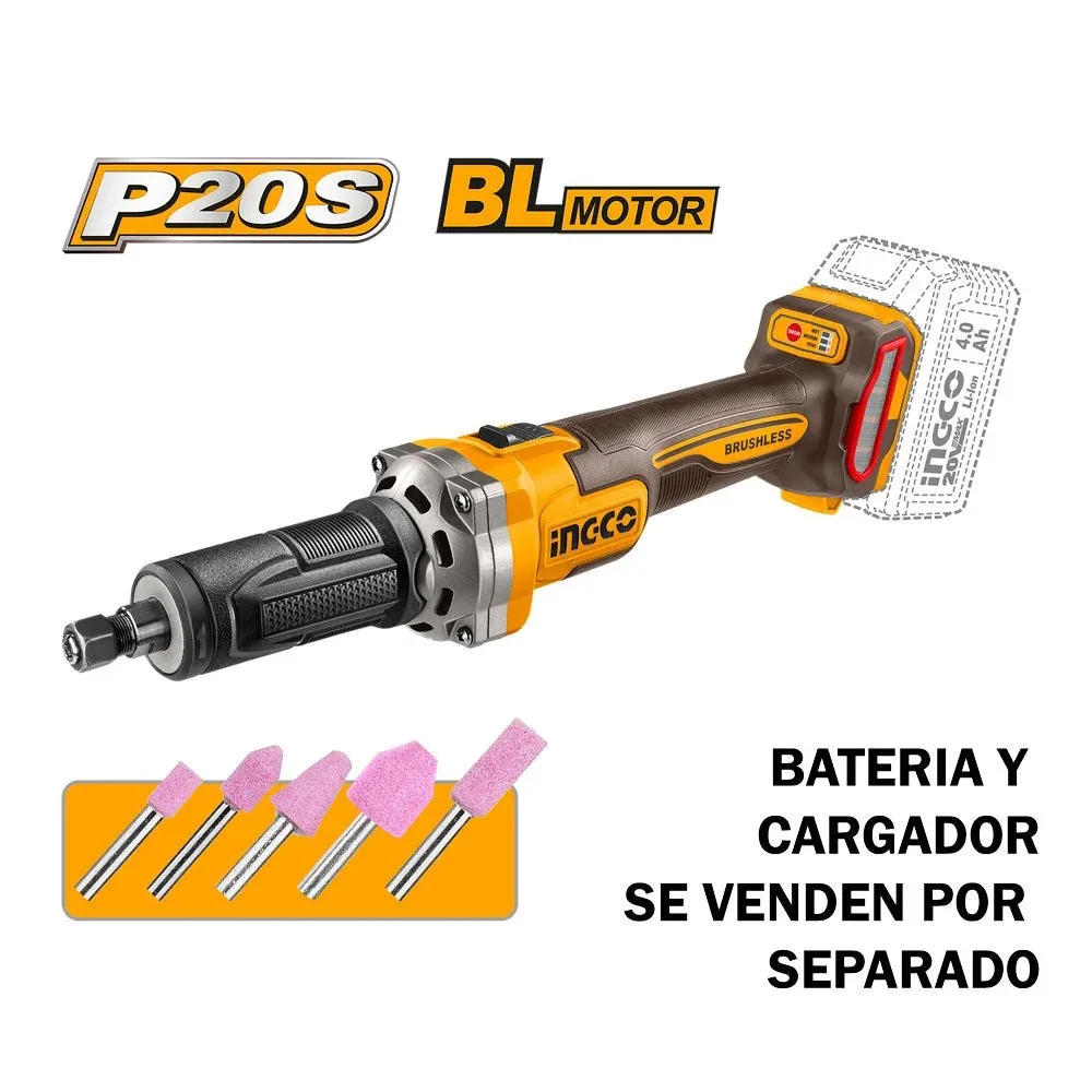 RECTIFICADORA DE  CUELLO LARGO 20V BL  SIN BATERIA