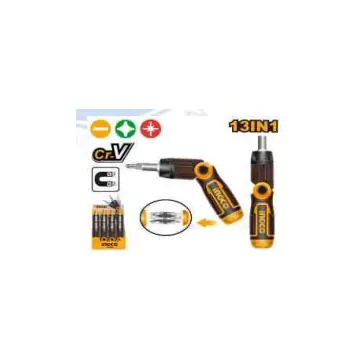 Destornillador manual con 13 puntas intercanbiables
