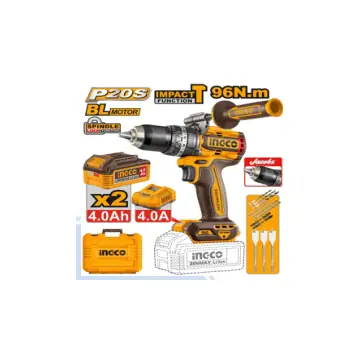 Taladro 20V de 96n BL - con 2 baterias 4a y cargador