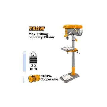 Taladro de pie 750w-mandril 20mm-16 velosidades