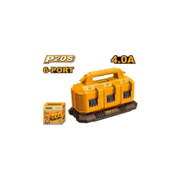 Cargador de bateria 20V 4a para 6 baterias