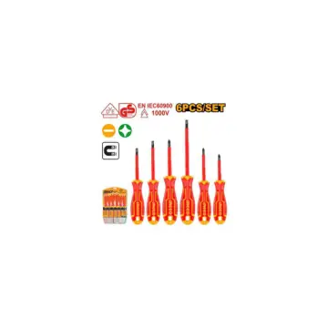 Set 6 pzas destornilladores dielectricos