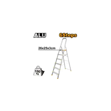 Escalera aluminio 6 peldaños