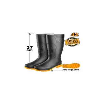 Bota de goma numero 42 -negra - caña de 37cm