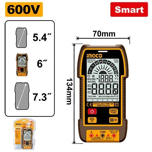 Multimetro digital 600v DM16004 herramienta disponible en RCS Santa Cruz