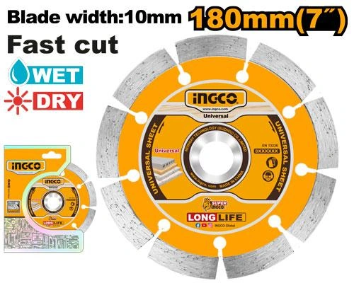 Disco de corte p/concreto de 7" segmentado DMD011802 herramienta disponible en RCS Santa Cruz