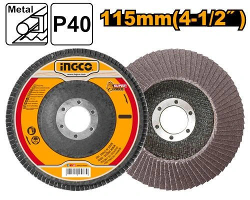 Disco flap de 4½" grano 40 FD1151 herramienta disponible en RCS Santa Cruz