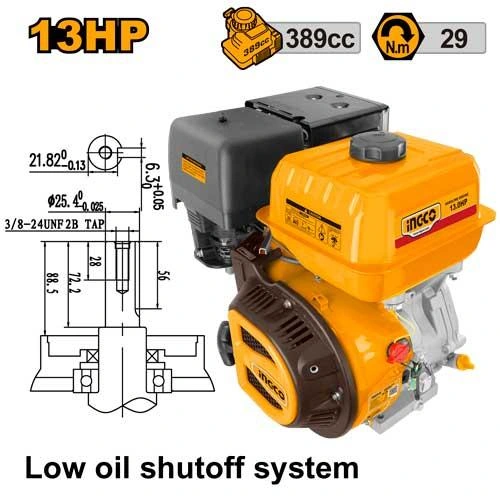Motor a gasolina eje libre de 13hp GEN1882 herramienta disponible en RCS Santa Cruz