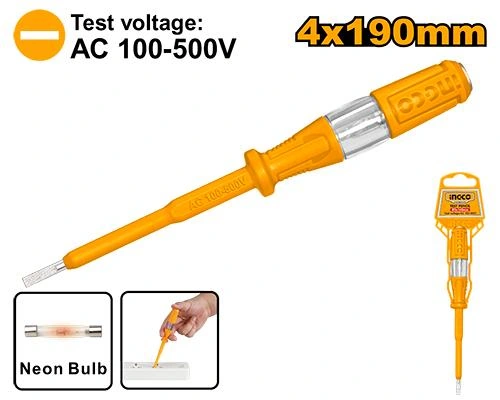 Desarmador tester 4x190mm-100 a 500v HSDT1908 herramienta disponible en RCS Santa Cruz