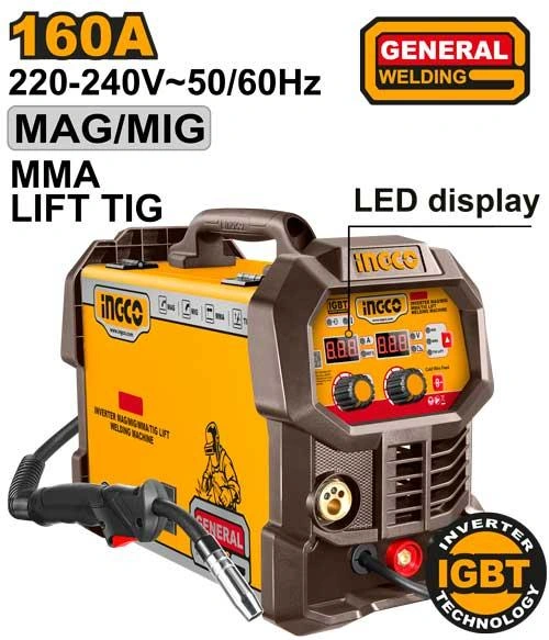 Maquina de soldar mig de 160a ING-MGT16058 herramienta disponible en RCS Santa Cruz