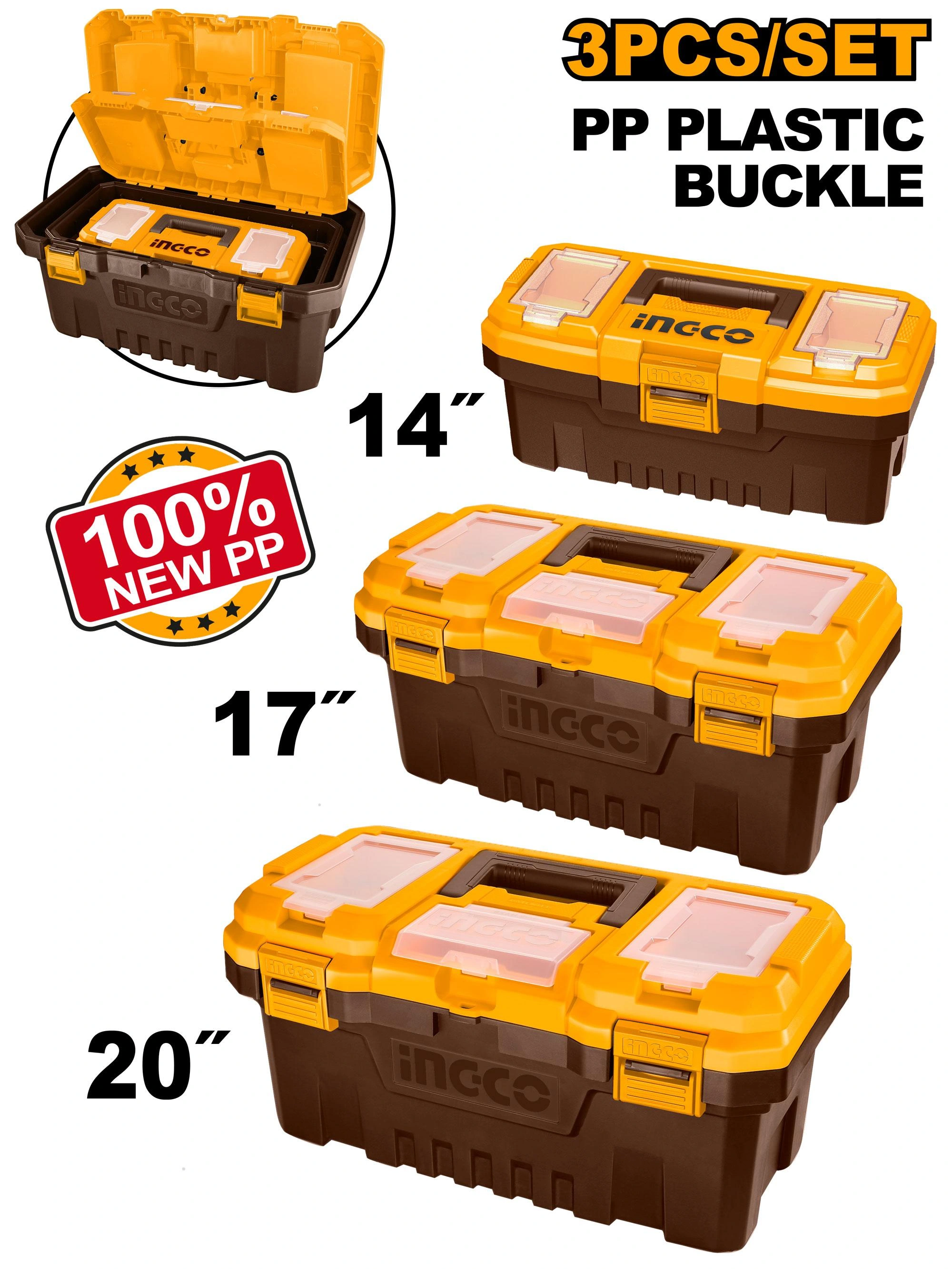 Juego de 3 cajas plasticas para herramienta-14"-17"- 20" PBXK0301 herramienta disponible en RCS Santa Cruz