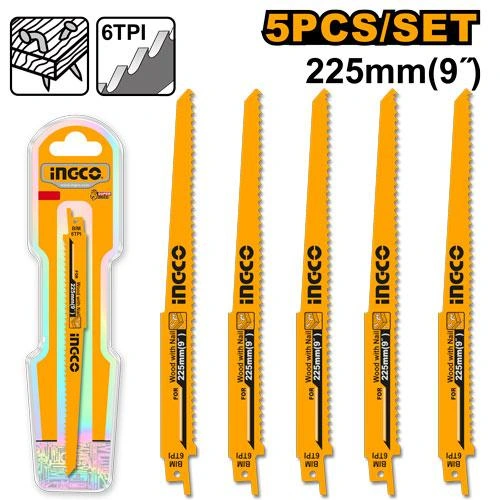 Jgo de 5 pzas sierras p/sable RSB1111DF herramienta disponible en RCS Santa Cruz