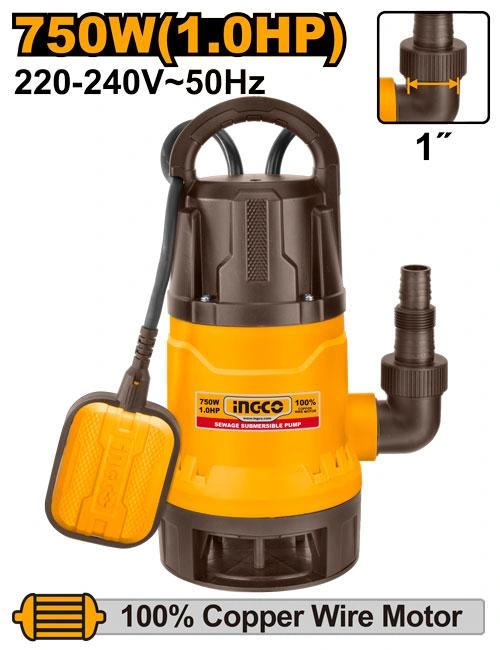 Bomba sumerc¡gible 220V-750w-1"-217l/m SPD7508 herramienta disponible en RCS Santa Cruz